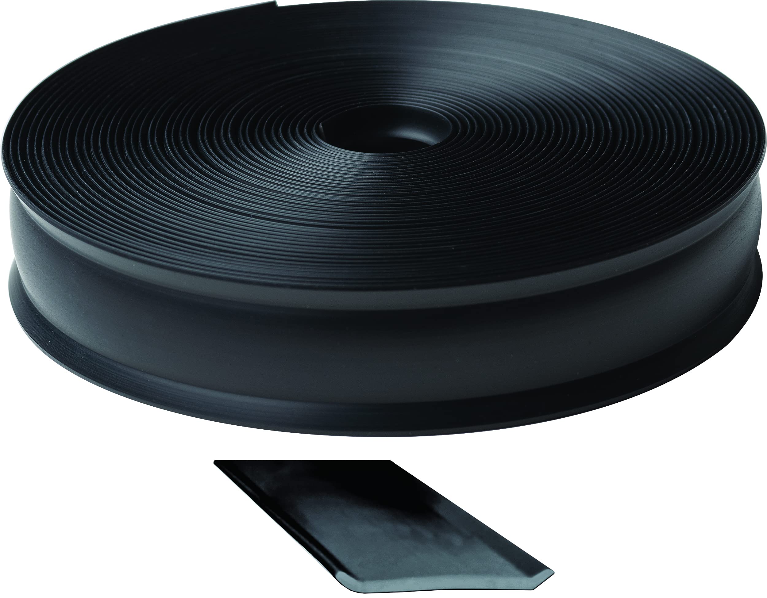 3/4 Inch Wide RV Designer Vinyl Trim Insert for RVs - Flexible Molding, Exterior Use, and Roof Edge Molding - Ideal for Travel Trailers and Campers, Heavy Duty, 50 Foot Roll, Black