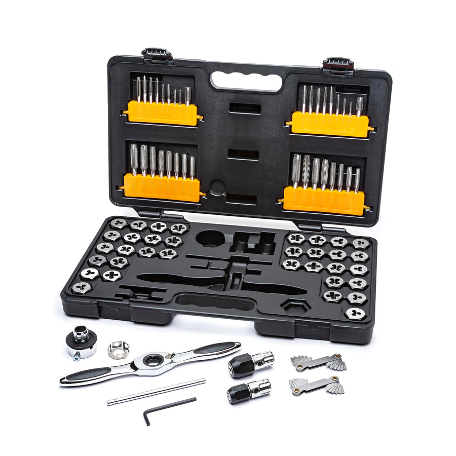 77 Piece GEARWRENCH SAE/Metric Ratcheting Tap and Die Set -3887