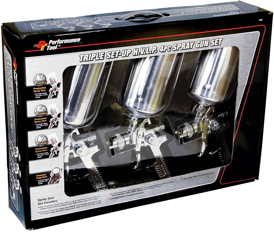 M707 Performance Tool Production Spray Gun Set, 3-Piece