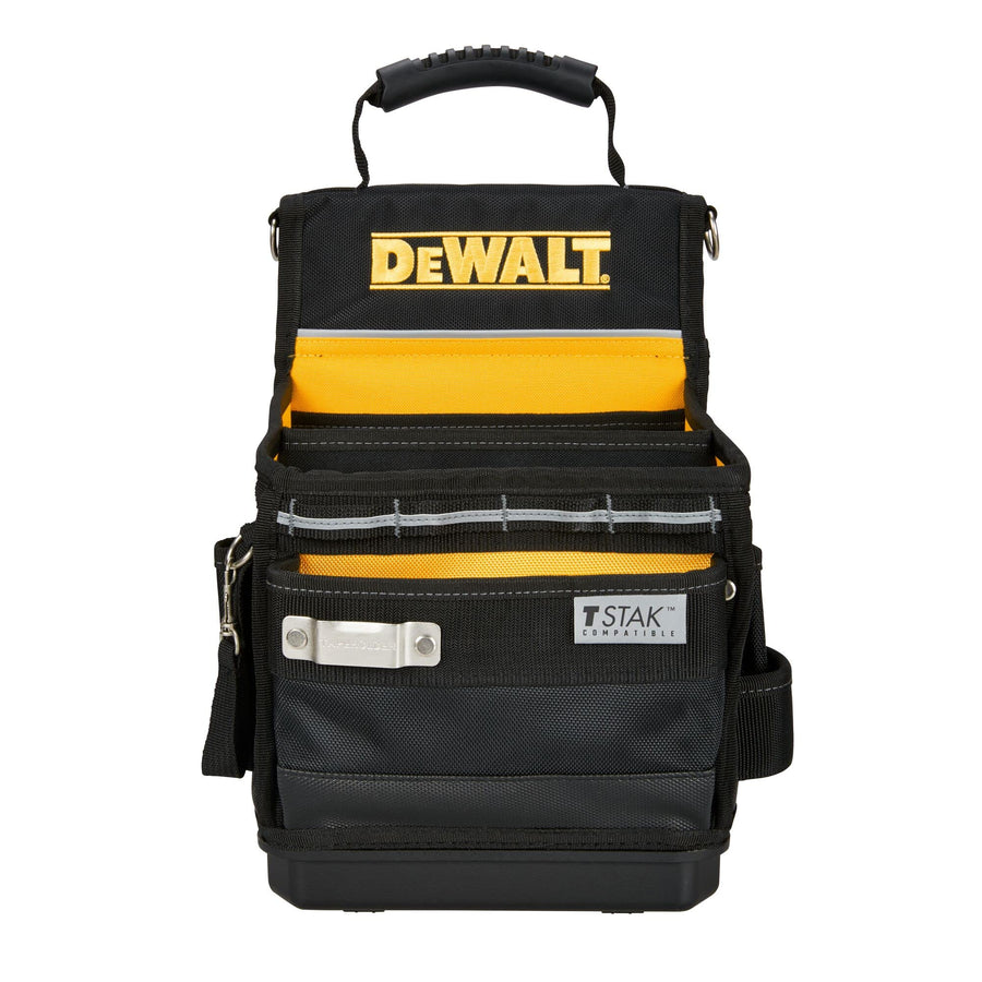 DEWALT Easy Access Tool Bag, Small Tool Pouch with Hard Bottom and Carrying Strap (DWST17624)