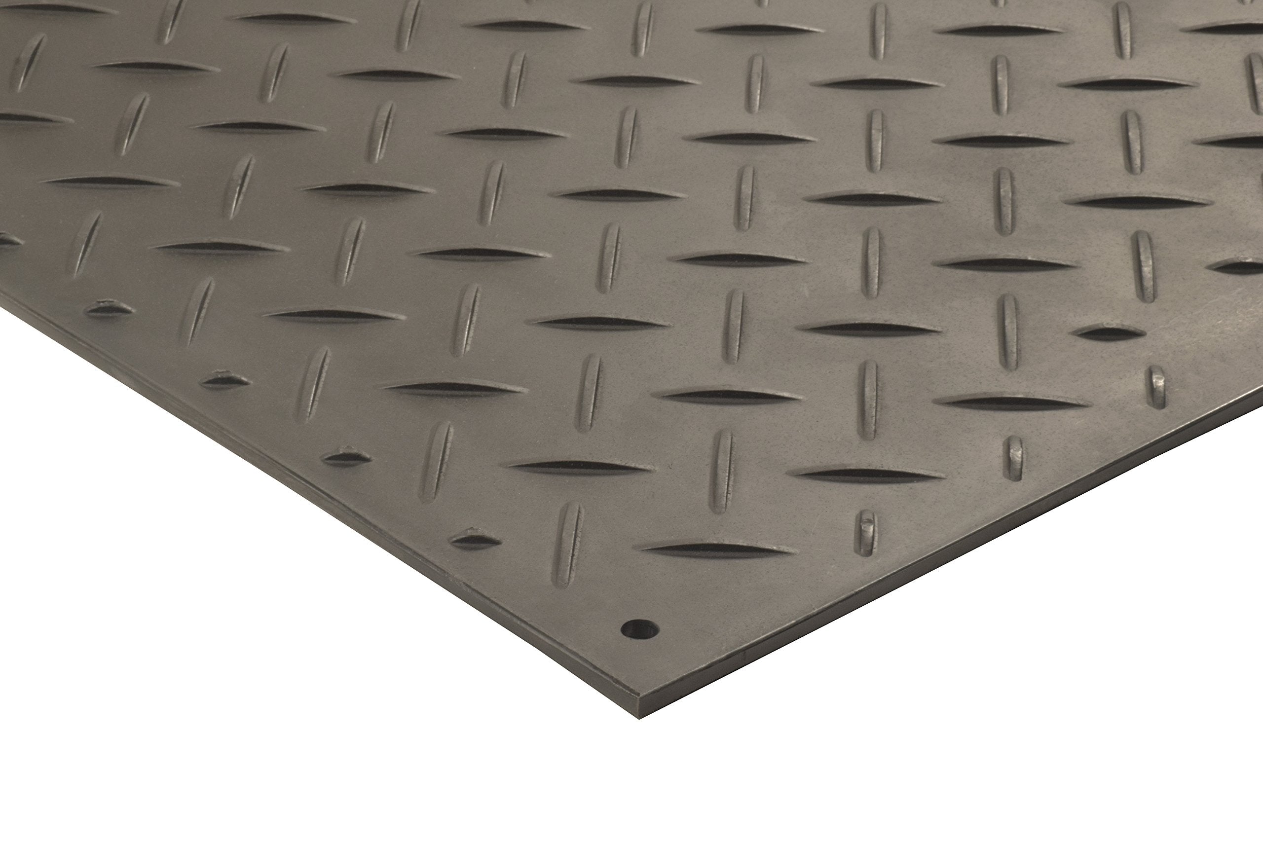 Checkers Industrial Safety Products Alturna Mat AM48 1 ea., High Density Polyethylene, 4' x 8' x 1/2", Black
