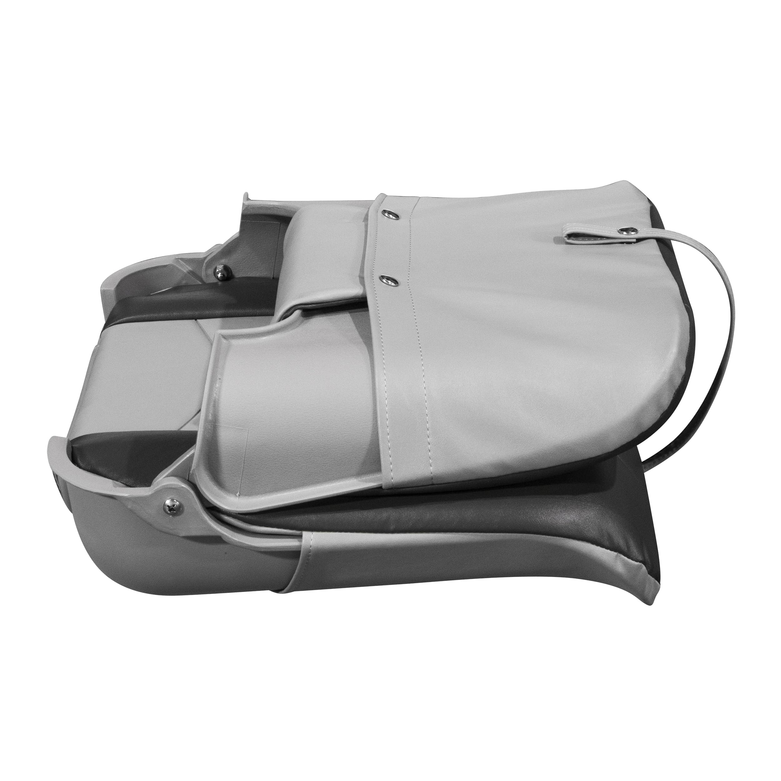 3309-860 Wise Pro Angler Tour Series Fold Down Boat Seat - Charcoal/Marble/Black