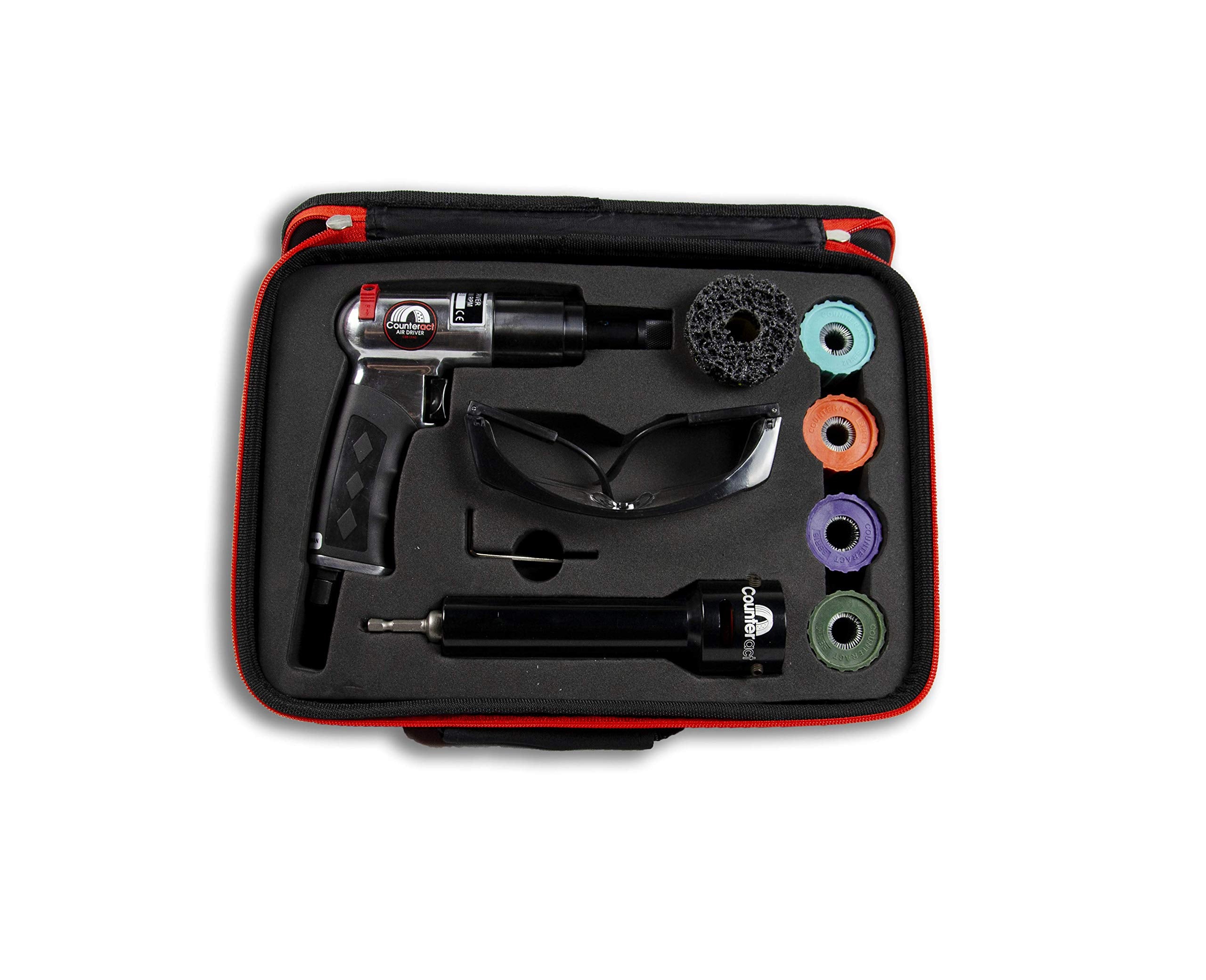 Automotive Wheel Cleaning Kit Counteract STK-13AD with Low Speed Air Driver