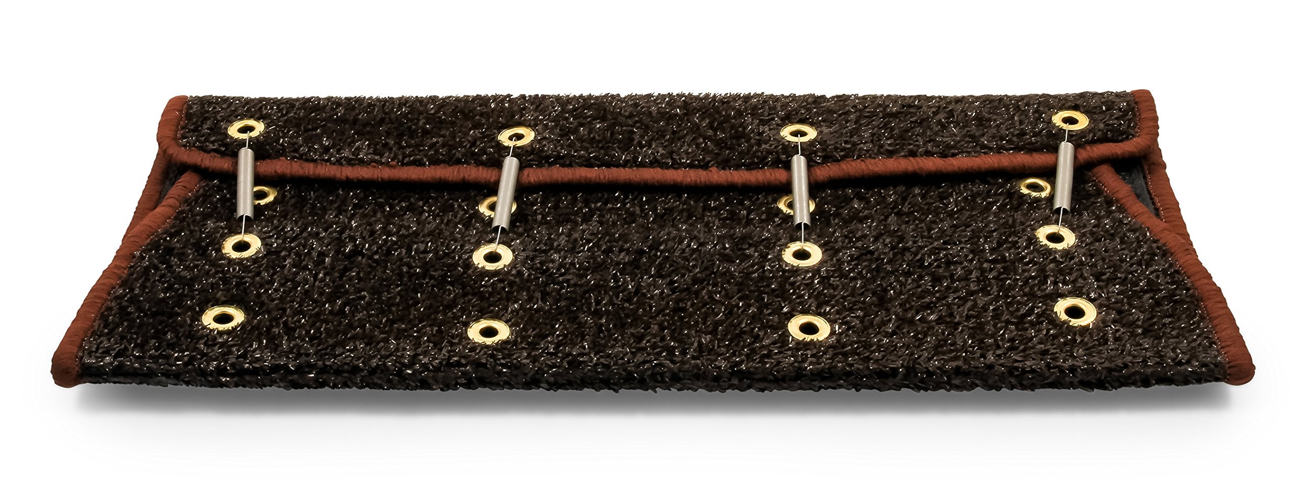 RV Step Rug Camco 42949 (Premium Radius Wrap Around Step Rug, Turf Material (22" Wide) - Brown)