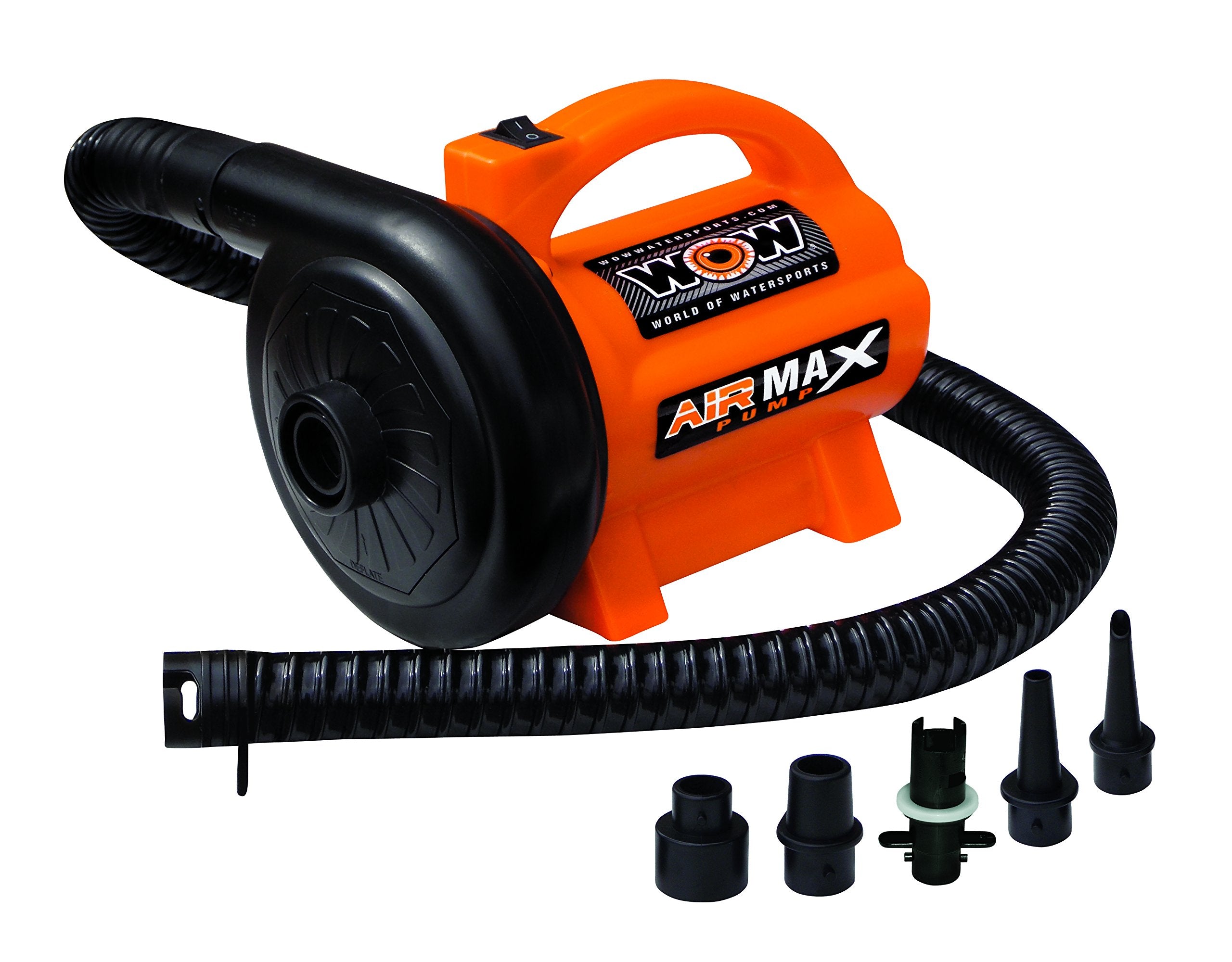 Electric Air Inflator - WOW Sports Mega Max Air Pump For Inflatables - Great For Towables & Boat Accessories - Comes with a Cord, 3.0 PSI