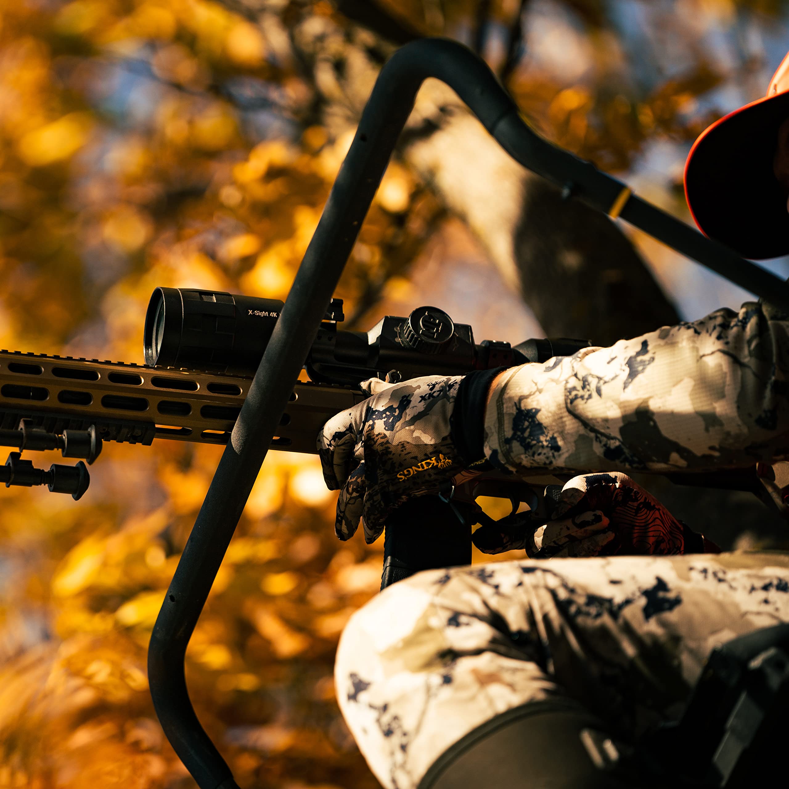 Lockdown™ Rivers Edge® Wide, 17' Height, Wide Flip-Up TearTuff™ Mesh Seat, The Ultimate Shooting Rail™, Patent-Pending Ground-Level Ratcheting Technology™, LD201