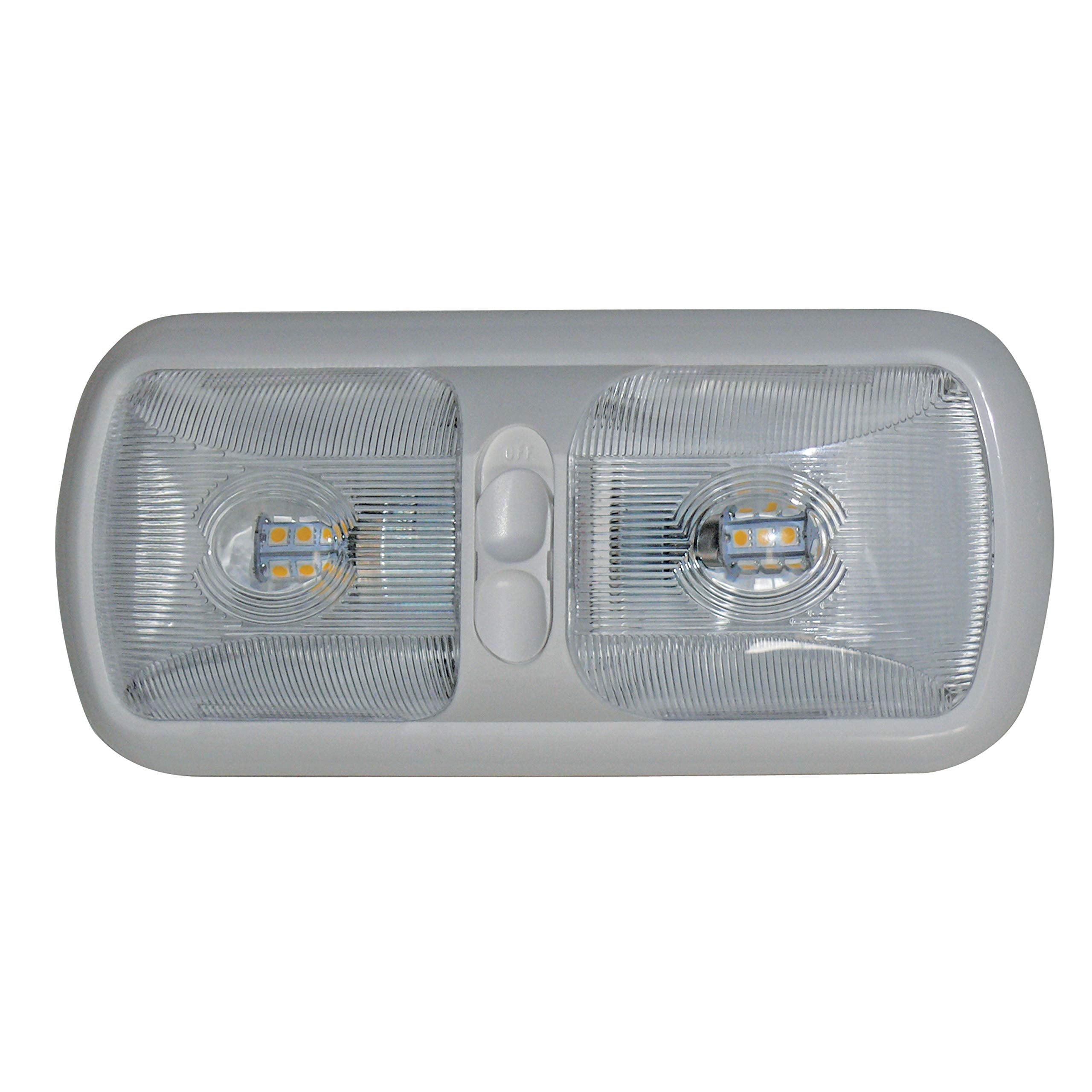 Valterra Products Diamond Group DG72406VP Eurostyle Double Dome Led Light, Bright White, Standard