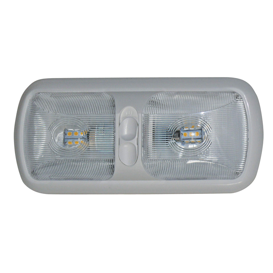 Valterra Products Diamond Group DG72406VP Eurostyle Double Dome Led Light, Bright White, Standard
