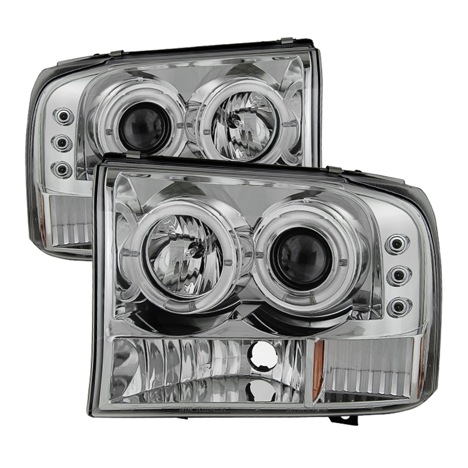 Auto Spyder 5010360 LED Halo Projector Headlights Chrome/Clear