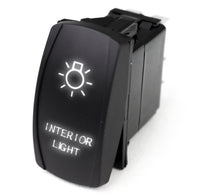 Rocker Switch Race Sport RSLJ57W w/White LED Radiance