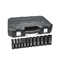 12 Pc. GEARWRENCH 1/2" Drive 6 Pt. Deep Impact Socket Set, SAE - 84942N