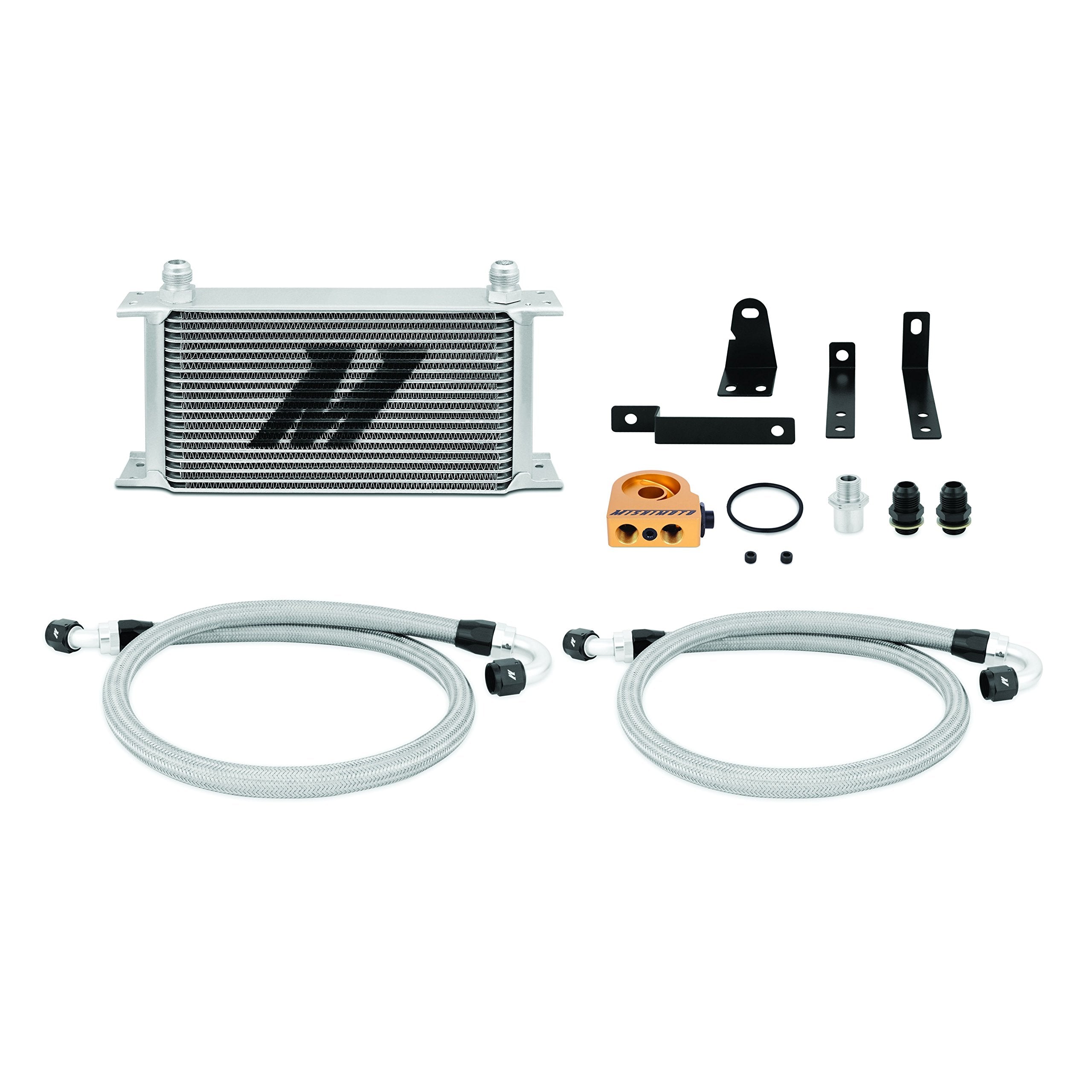Mishimoto Oil Cooler Kit MMOC-S2K-00T Thermostatic Fits Honda S2000 2000-2009 Silver