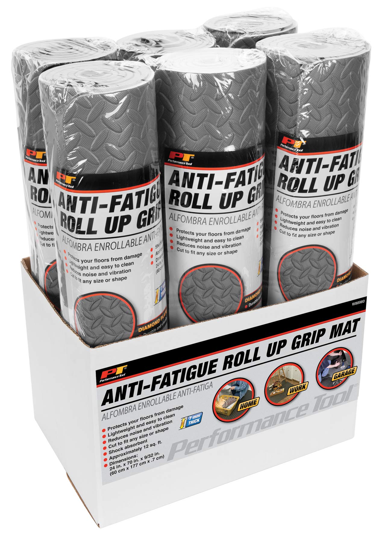 Anti-Fatigue Mat Roll Performance Tool W88980 (SM) (12 square feet), Grey