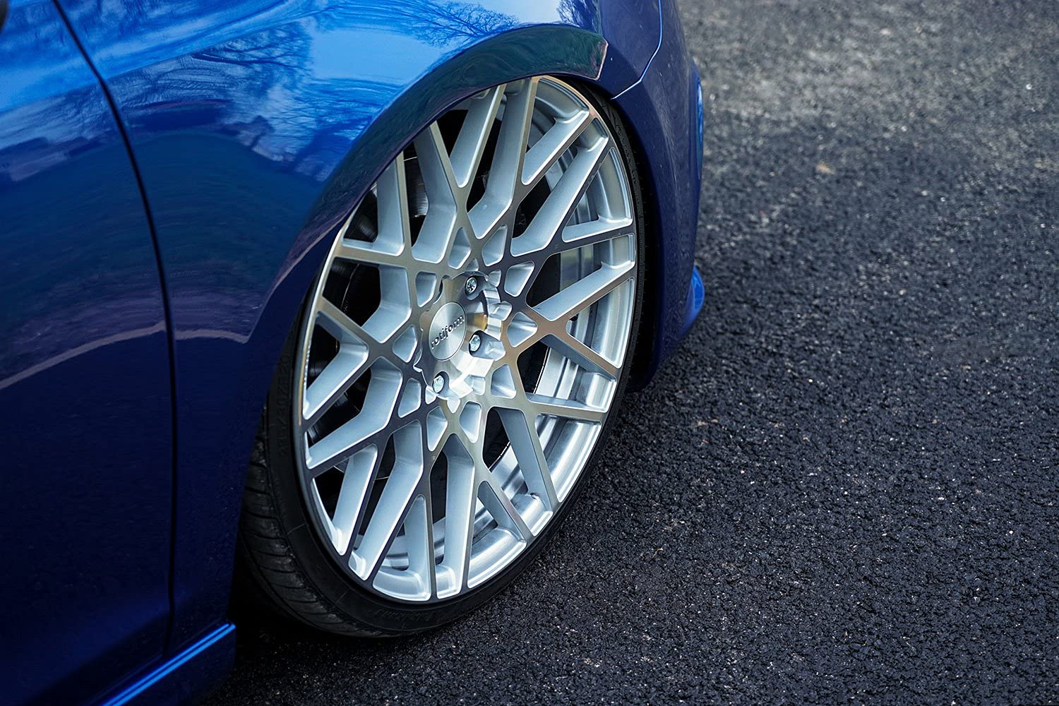 R110 Rotiform 19X8.5 5X112 GL-SLVR-MACH 35MM - R1101985F8+35