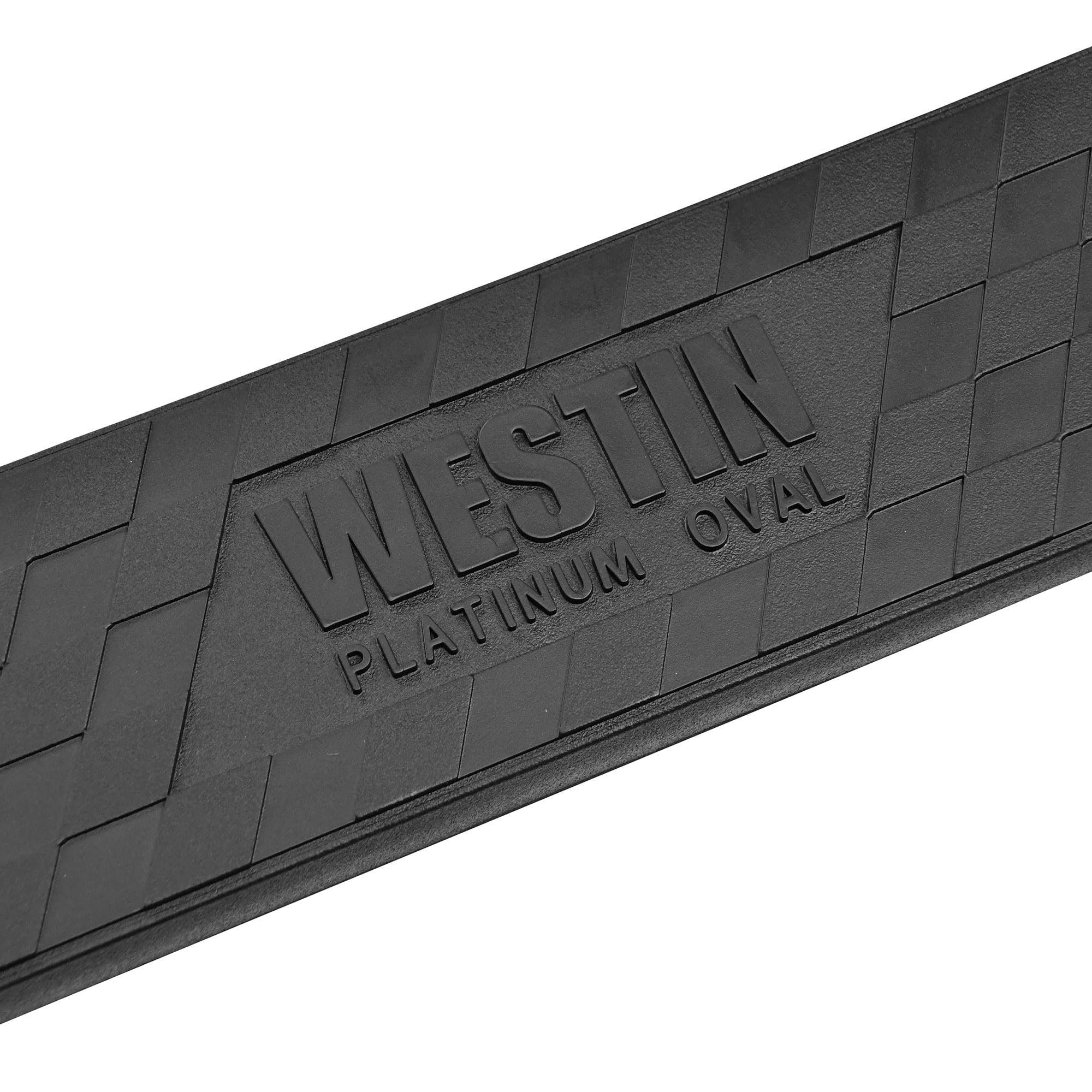 Westin Platinum 4 Oval Nerf Bars 21-4065 fits 2018-2025 Wrangler JL Unlimited 4Door Black Pair
