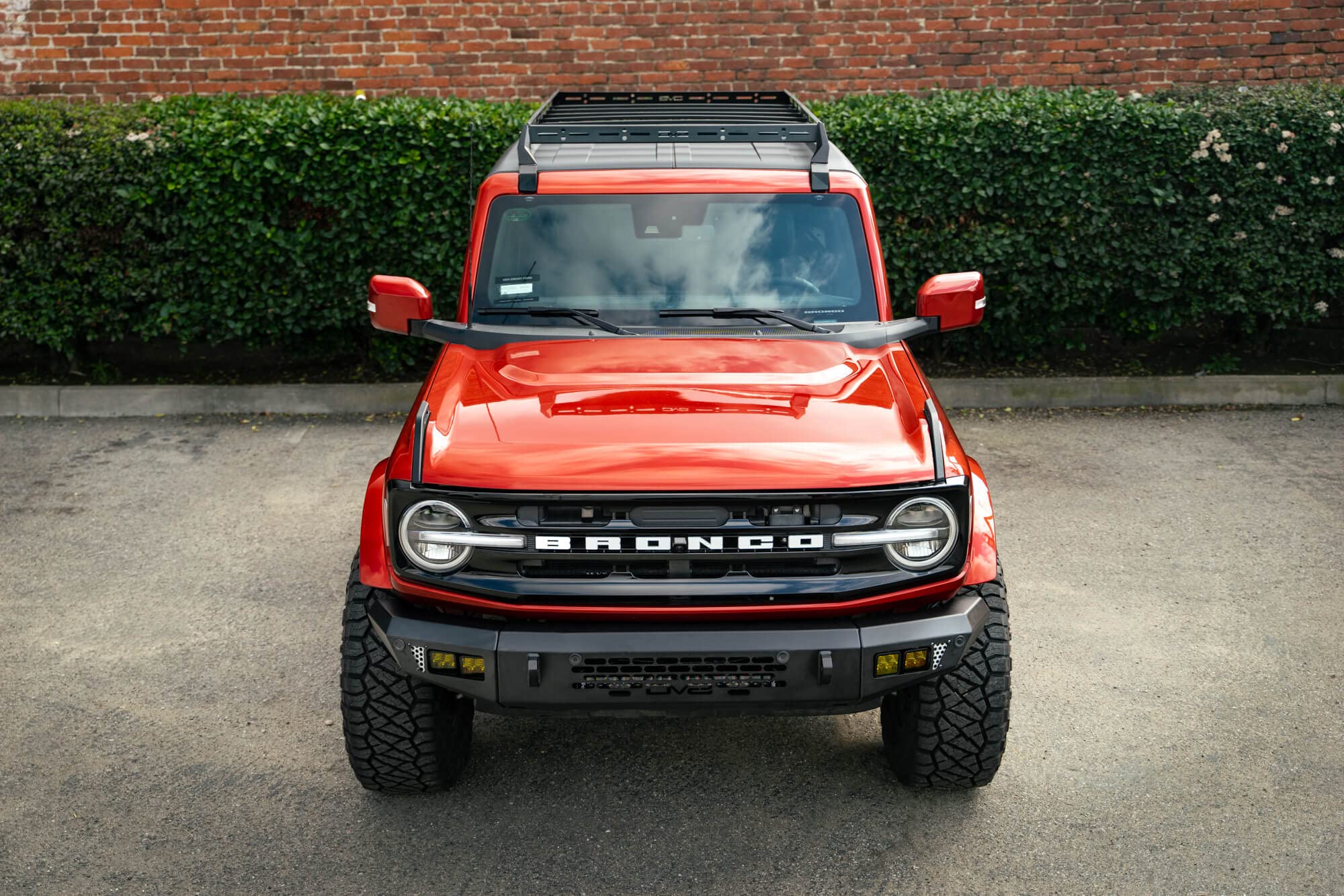 Hard Top Roof Rack DV8 Offroad for 2021-2025 Ford Bronco 2-Door | OEM Hardtop | Mounts 40” & 50” Light Bar | Bolt-On Installation | Multiple Tie Down Points | 200 lb Capacity | Multiple Accessories