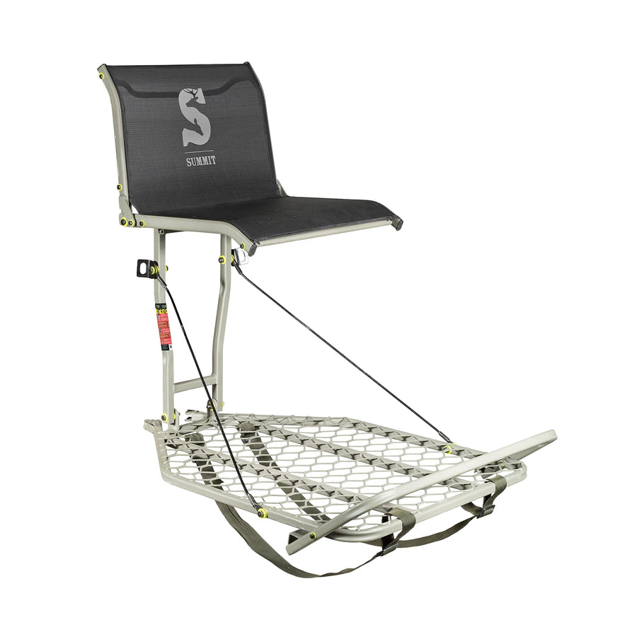 Summit Treestands Ledge XT Tree Stand Hang-on | Lightweight | Folding Comfort-Mesh Seat (SU82117),Black