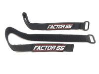 55 Factor Strap Wrap for Storing and Securing Gear, 1" Width x 20" Length - Pack of 2