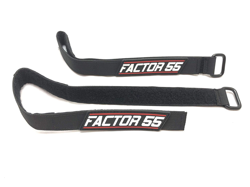 55 Factor Strap Wrap for Storing and Securing Gear, 1" Width x 20" Length - Pack of 2