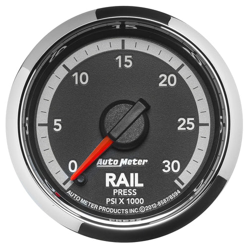 2-1/16" Electric Fuel Rail Pressure Gauge Auto Meter 8594 (0-30K PSI, 52.4mm)