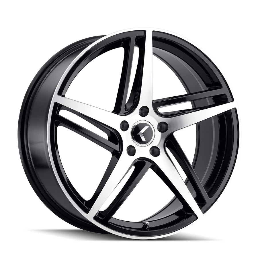 MILANO KRAZE Black/Machined Face Wheel with Aluminum (18 x 8. inches /5 x 5 mm, 40 mm Offset)