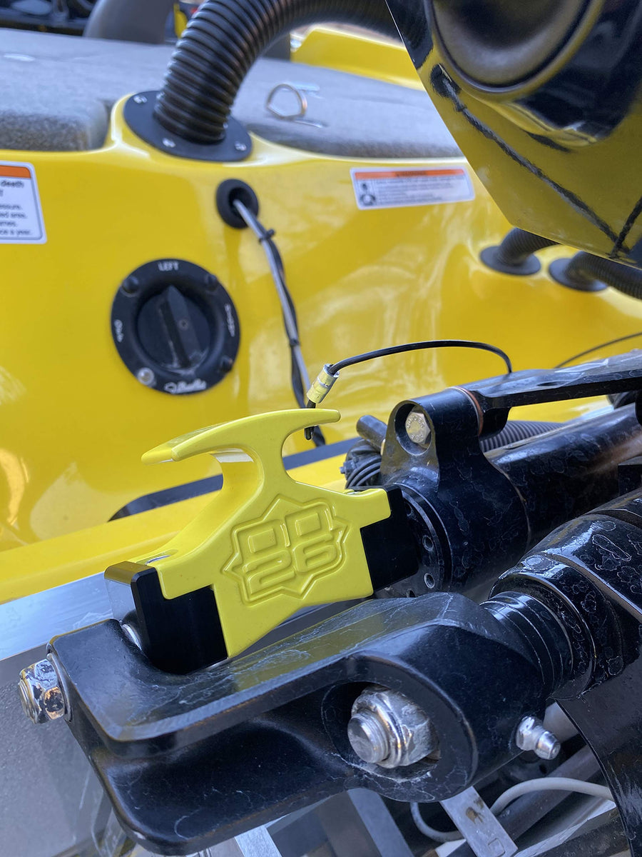 Gen 2 Mean Stop Hydraulic Steering Locks (Comes with .75" Diameter 4" Width Rod Clips) (Yellow)