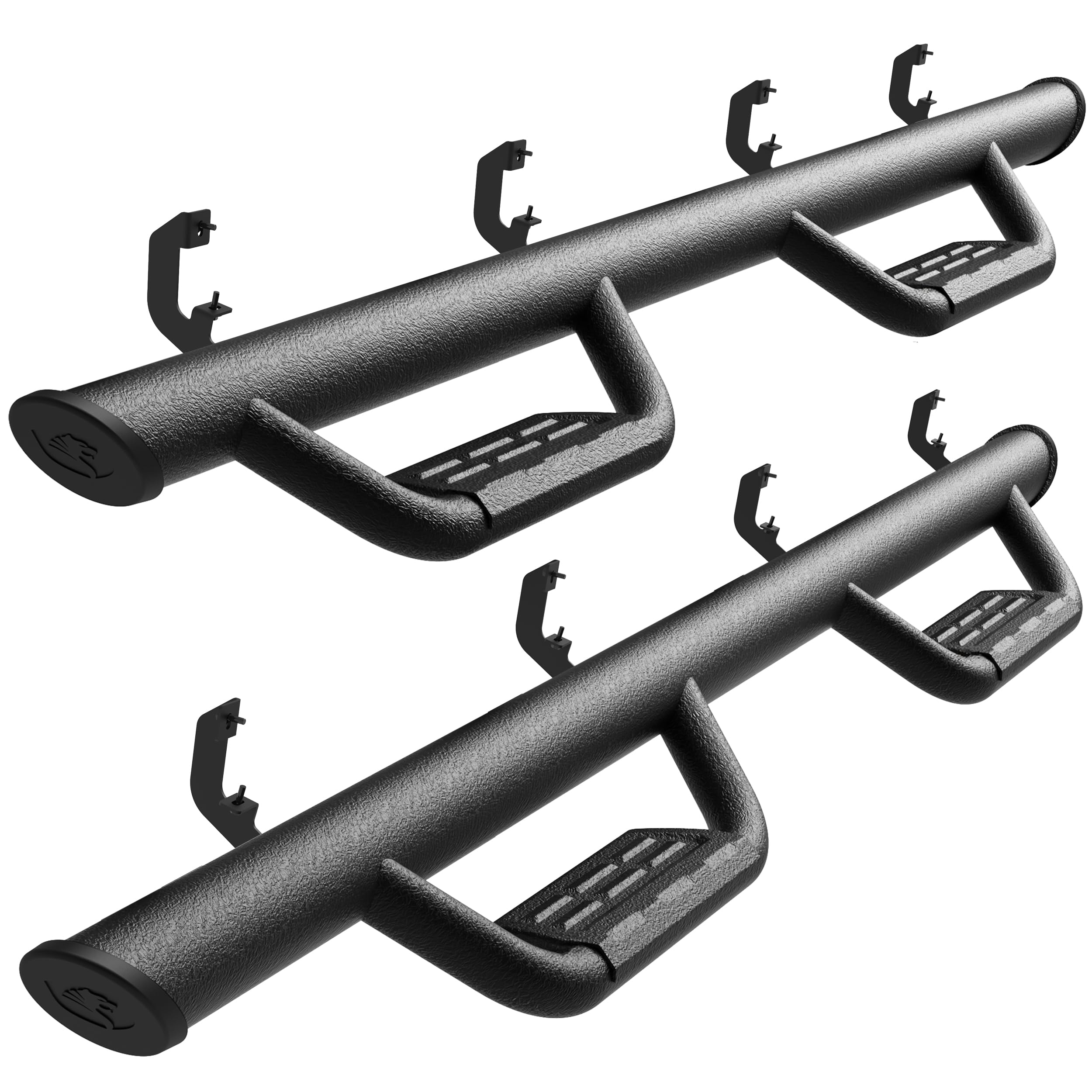 Tyger Auto Running Boards Tyger Access Compatible with 2019-2026 Chevy Silverado GMC Sierra 1500; 2020-2026 2500 3500HD | Crew Cab | TG-AS2C24001 | Textured Black Drop Step Rail