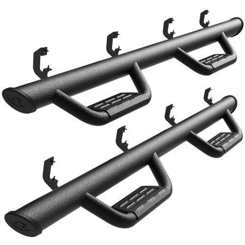 Tyger Auto Running Boards Tyger Access Compatible with 2019-2026 Chevy Silverado GMC Sierra 1500; 2020-2026 2500 3500HD | Crew Cab | TG-AS2C24001 | Textured Black Drop Step Rail