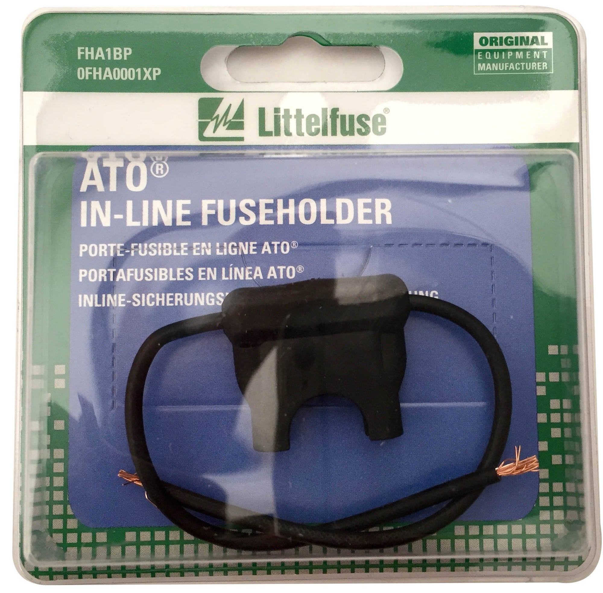 Inline Fuse Holder Littelfuse 0FHA0001XP ACS ATO Carded