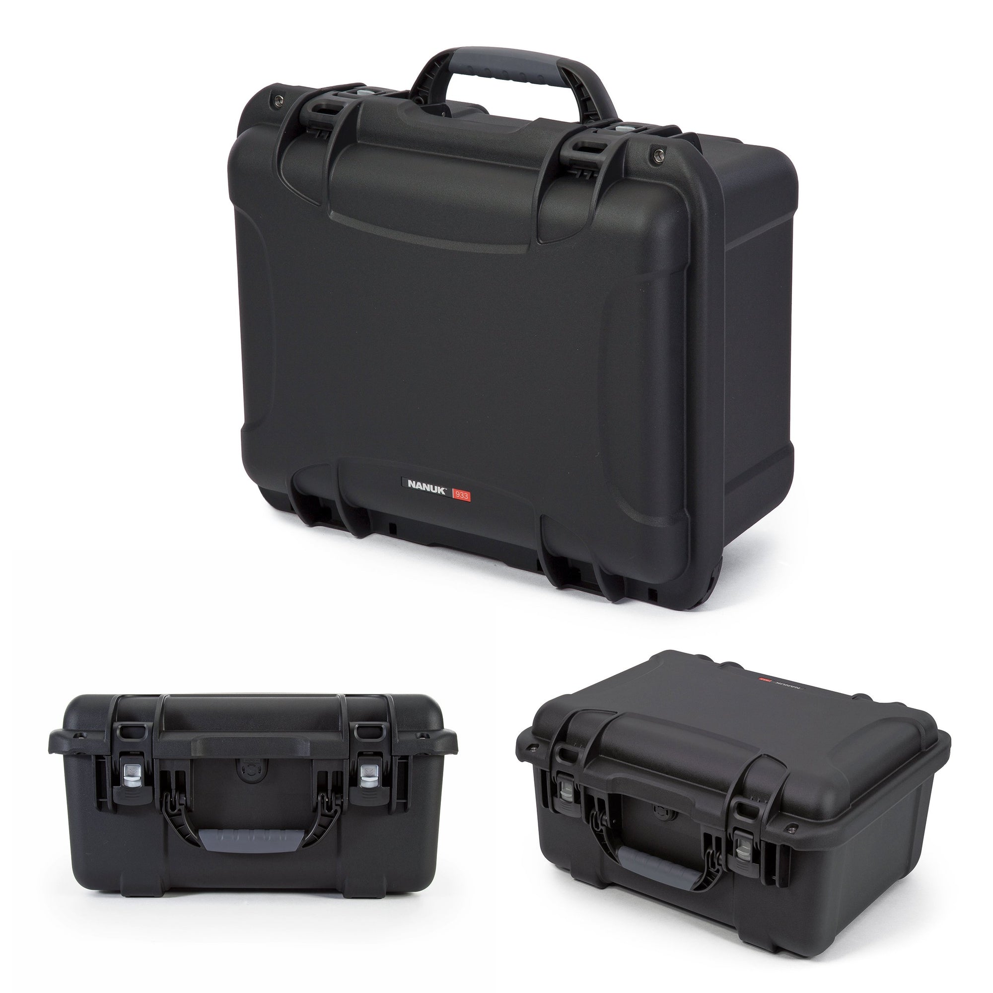 Waterproof Nanuk 933 Hard Case with Padded Dividers - Black