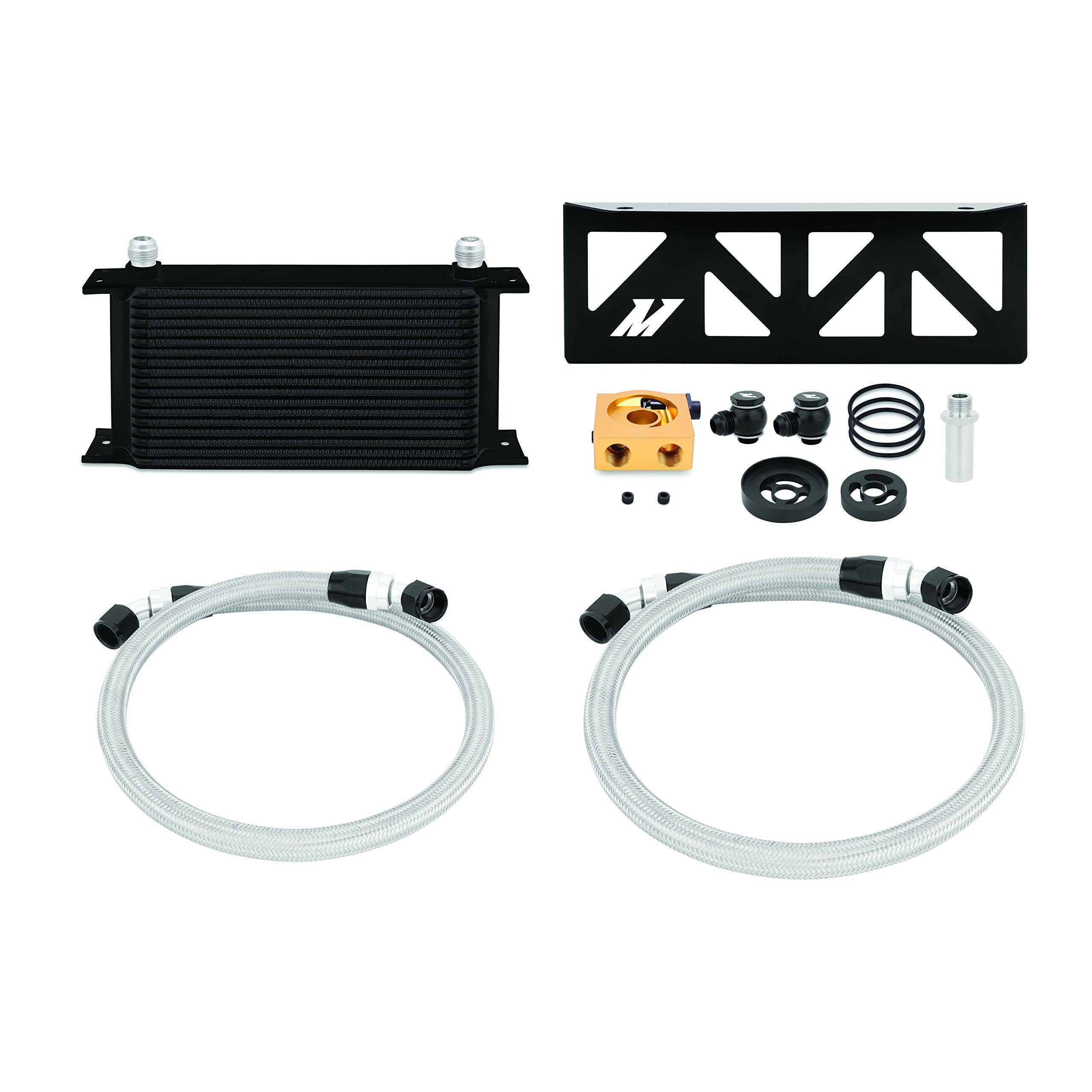 Mishimoto Oil Cooler Kit MMOC-BRZ-13TBK Thermostatic Fits Subaru BRZ Scion FR-S 2013+ Black