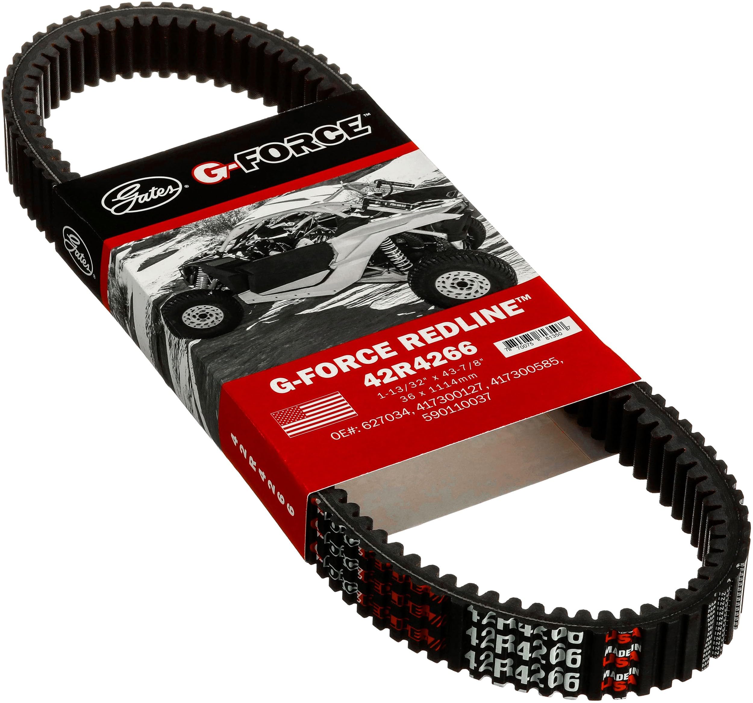 G-Force Gates RedLine Continuously Variable Transmission (CVT) Belt 42R4266
