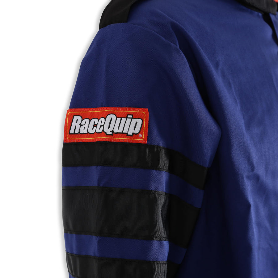 RaceQuip 110 Series 111022RQP Driving Jacket SFI 3.2A/1 Blue/Black Stripe Small