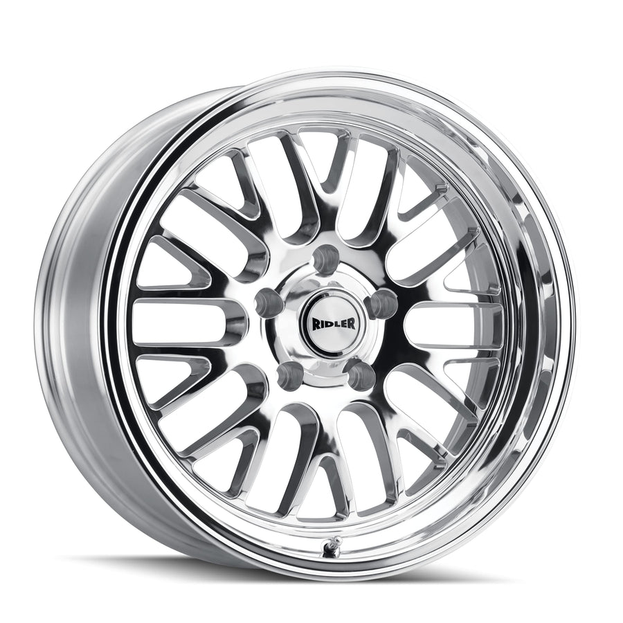 Custom Ridler Wheels 607 Polished Wheel with Alloy Steel (20 x 8.5 inches /5 x 83 mm, 0 mm Offset)