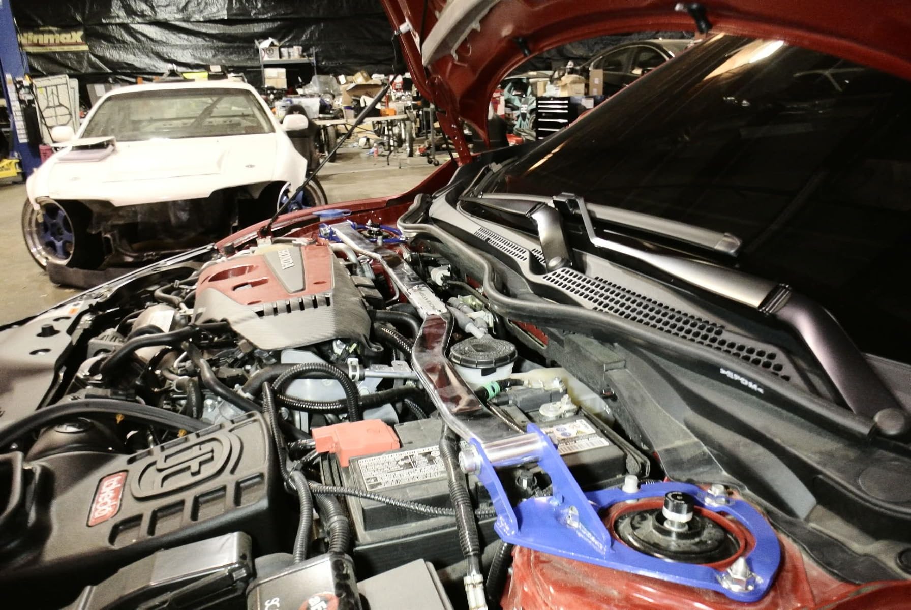 Honda Civic Type-R 2017+ Front Upper Race-Spec Strut Tower Bar Megan Racing MR-SB-HC17TRFU-1P
