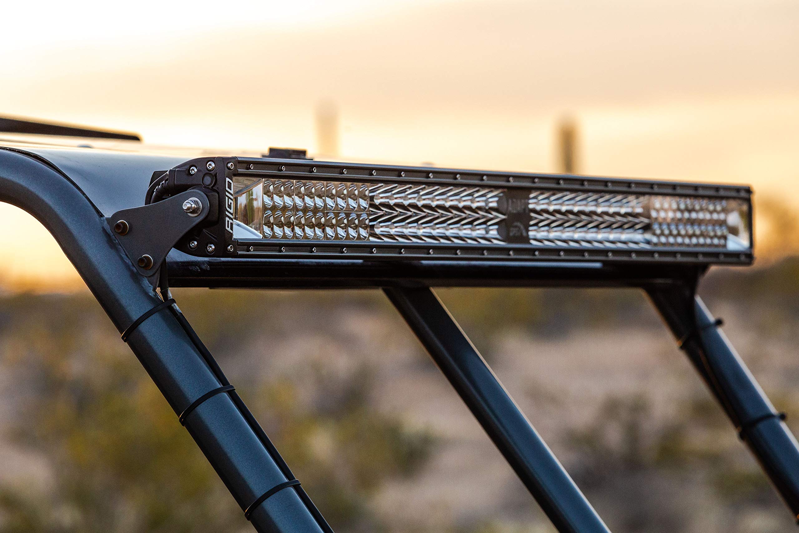 Rigid Adapt E-Series 280413 Led Light Bar 40 Inch - Has Built in GPS Guided Adapt Mode Lighting or All On x 3 Optic Zones - Scene, Driving, Spot Beams.
