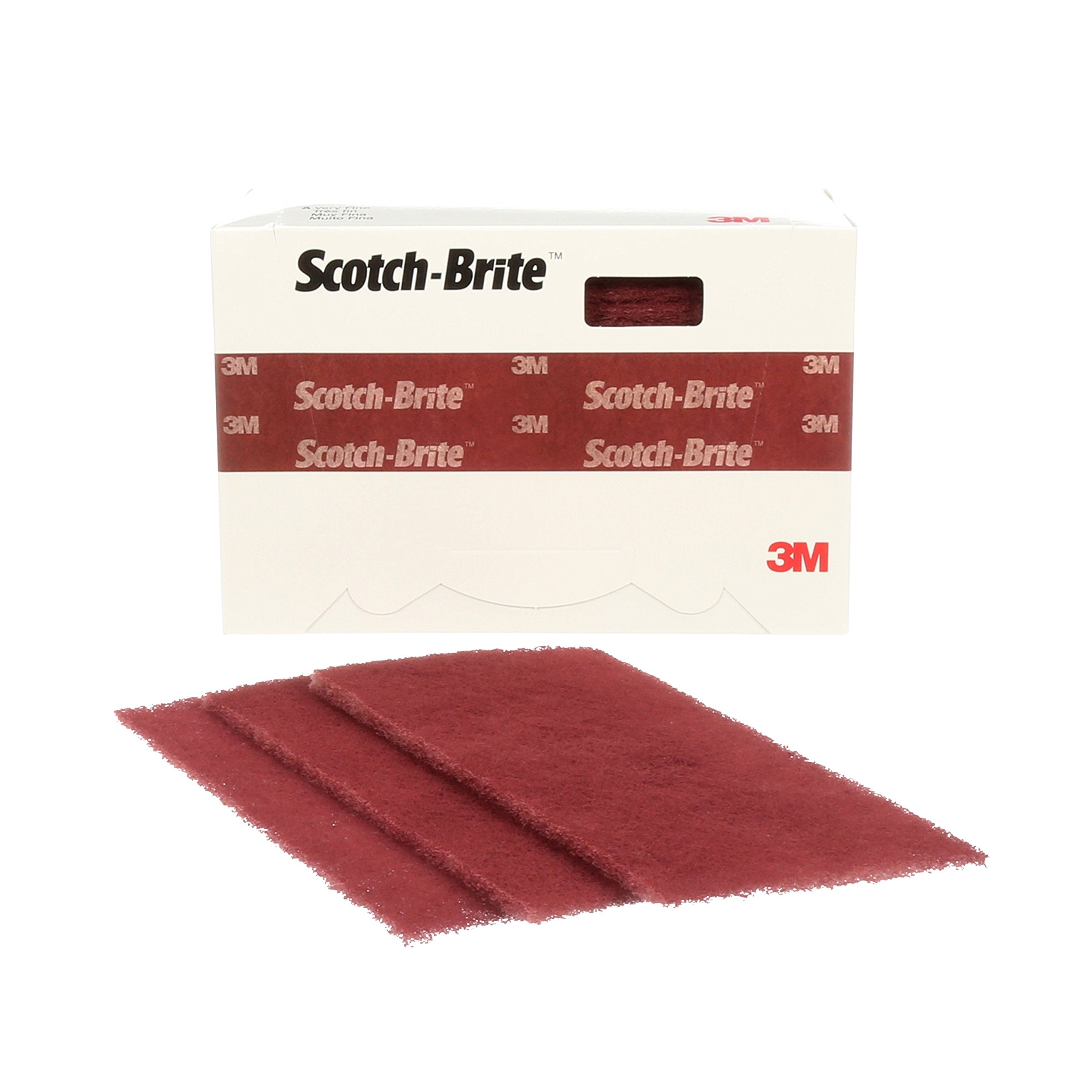 3M Scotch-Brite 3M-64659 Durable Flex Hand Pad, Mx-hp, 4 1/2 X 9, Very Fine