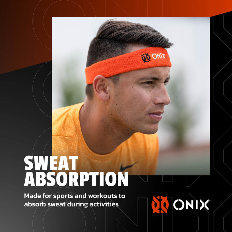 Black ONIX Pickleball Sweat Absorption Headband