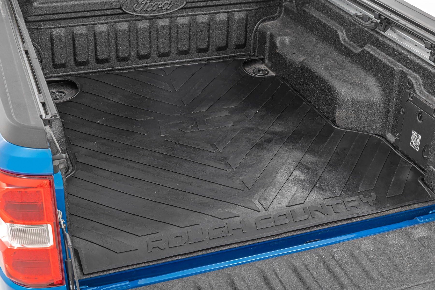 Rubber Bed Mat Rough Country for Ford Maverick (2022-2025) - Fits 4'6" Bed, Non-Slip, Virtually Indestructible Truck Bed Protection