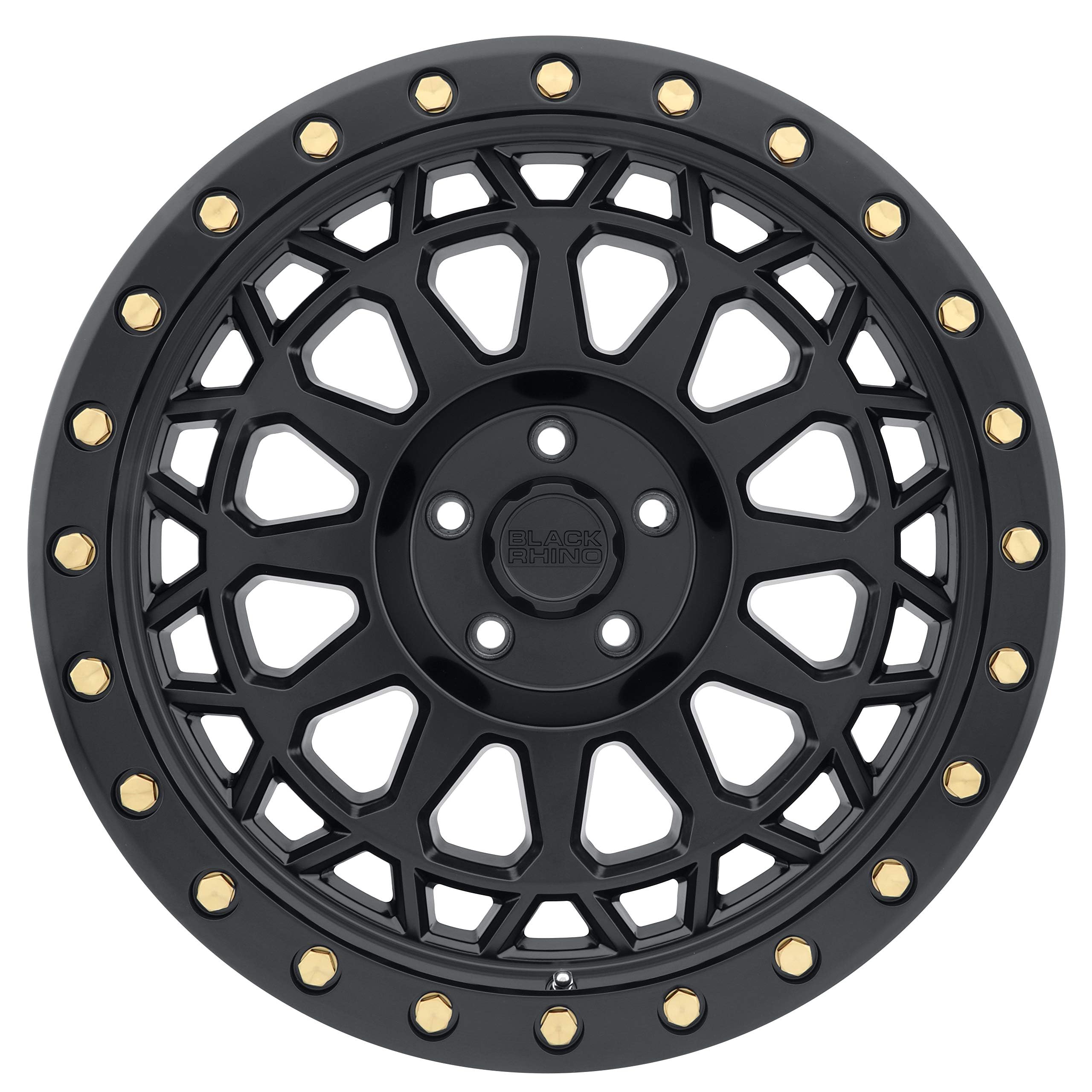 PRIMM Black Rhino 17x9.0 6/139.7 ET-12 CB112.1 Matte Black W/Brass Bolts