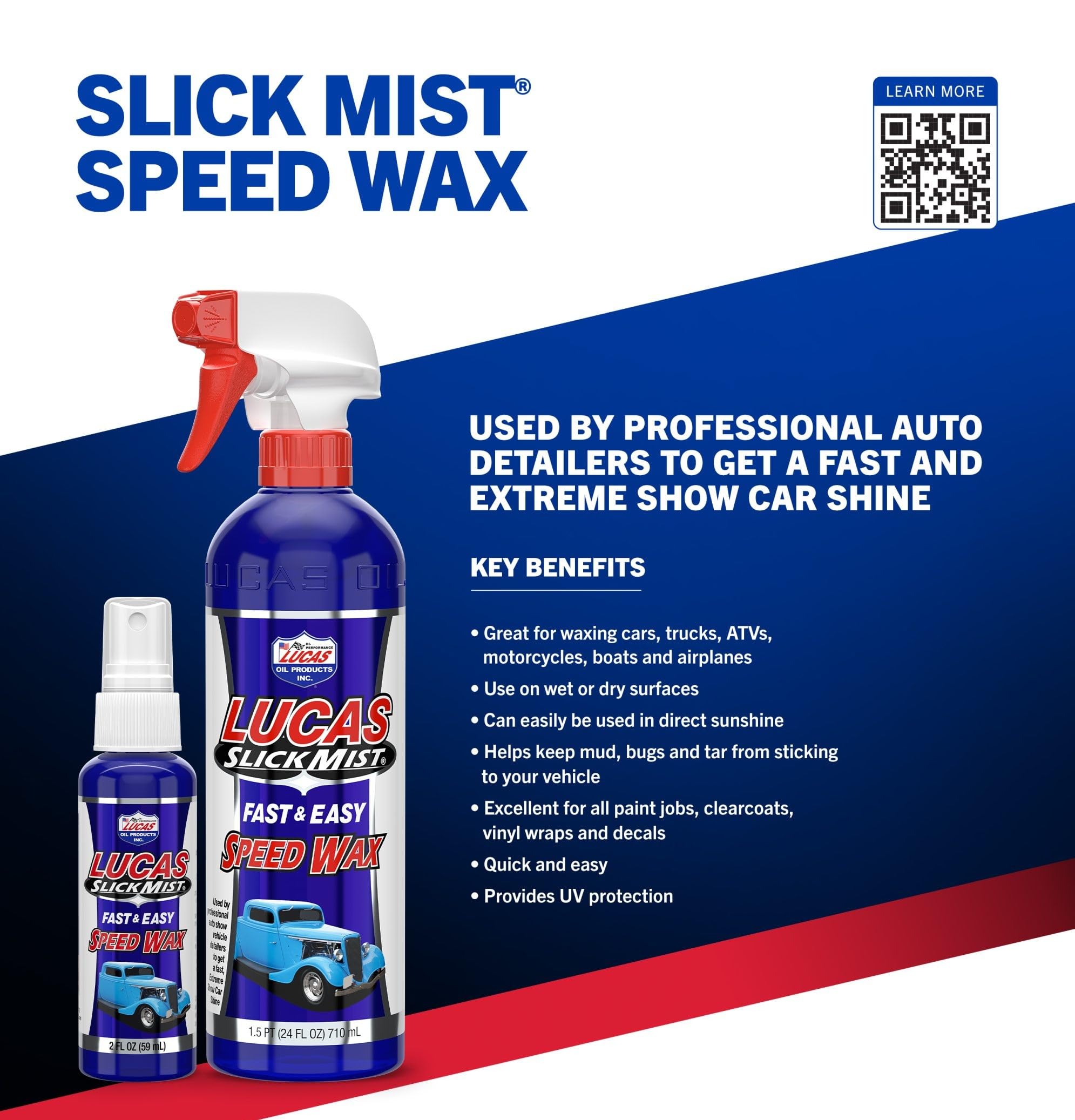 Slick Mist Speed Wax Lucas Oil - 24 Ounce