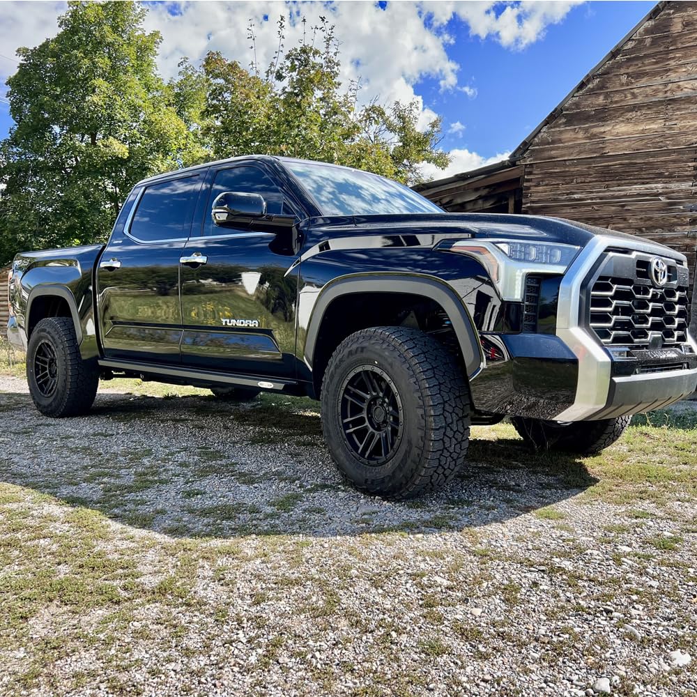 Rock Sliders Tundra for 22-24 Toyota Tundra Black Powdercoat Steel Rock Slide Engineering