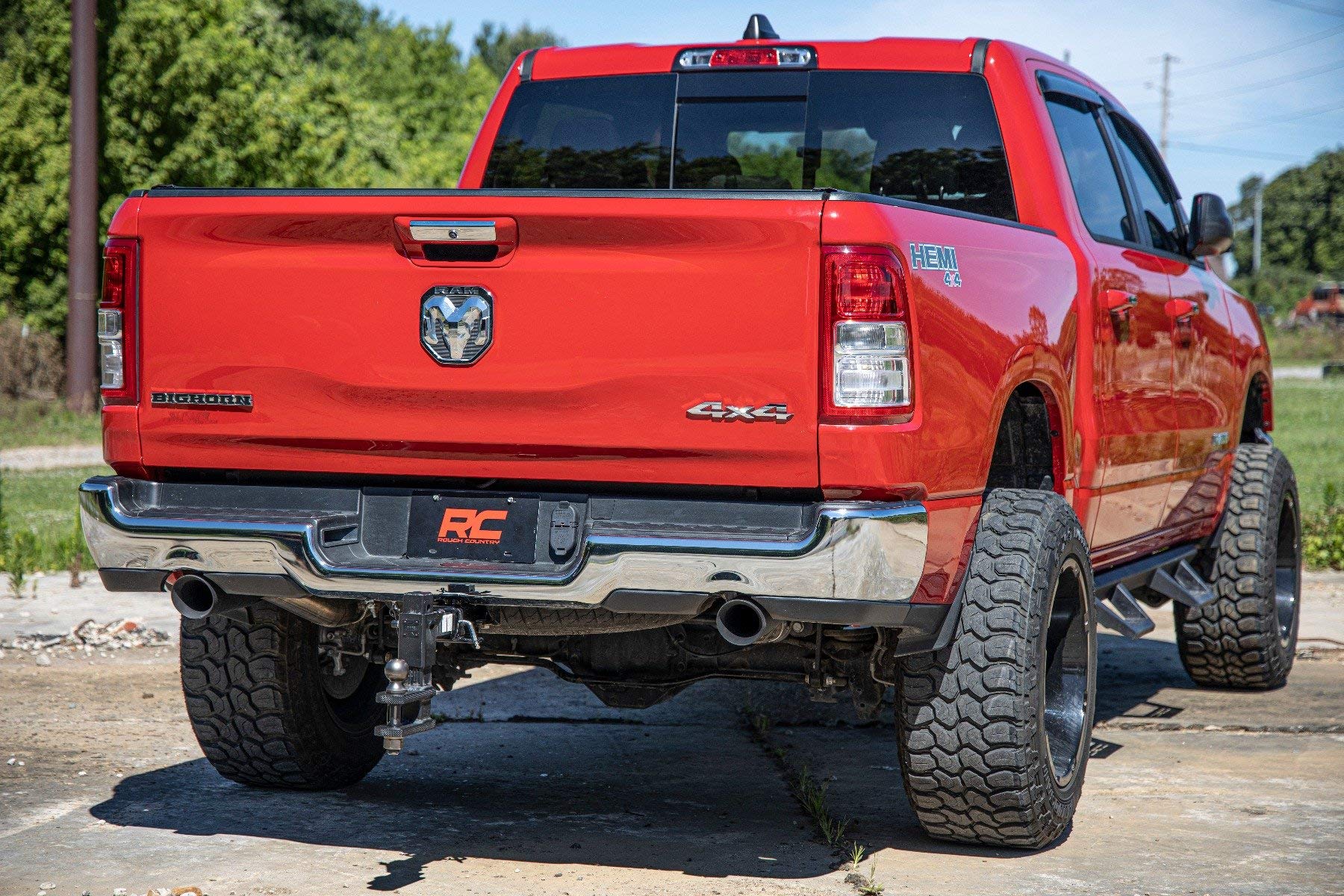 Dual Rough Country Cat-Back Exhaust for 19-24 Ram 1500 2WD/4WD | 5.7L - 96013