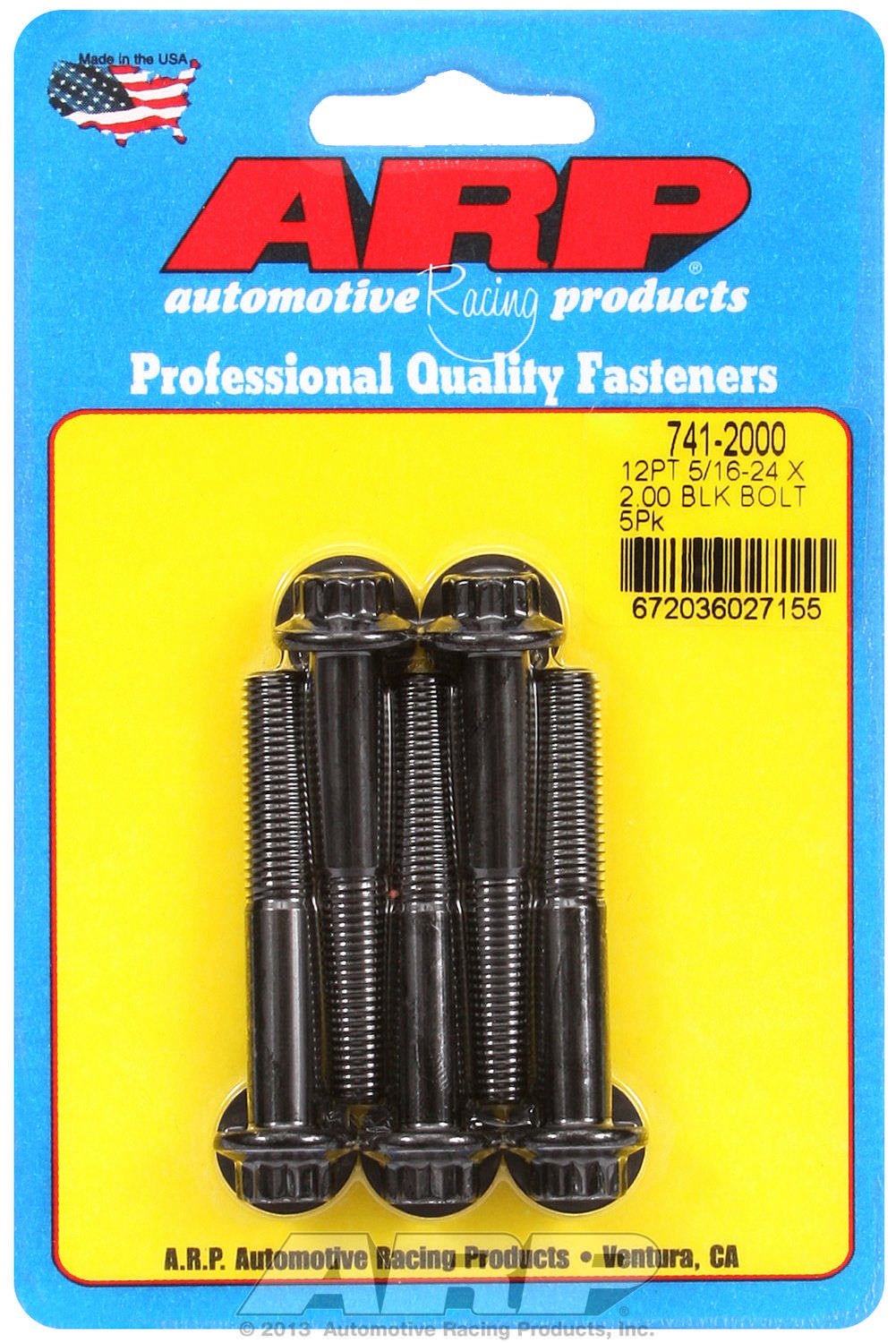 Black ARP (741-2000) Oxide Bolt