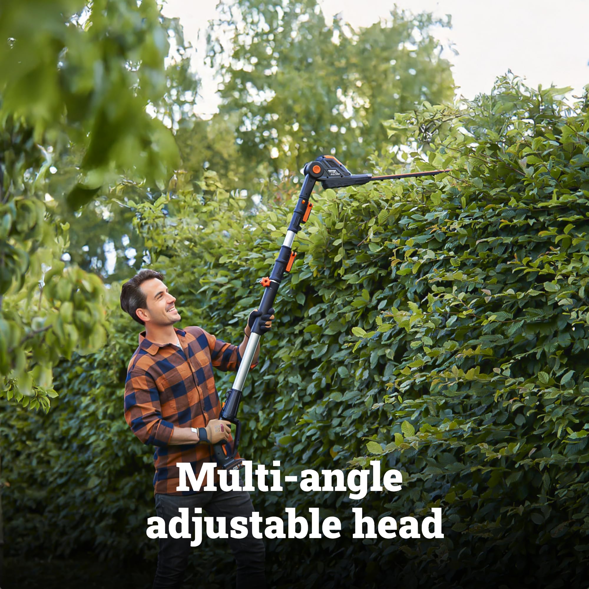 20V WORX WG252 2-in-1 Attachment Capable Hedge Trimmer