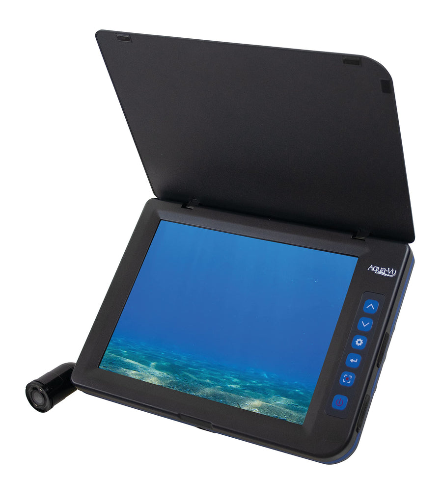Aqua-Vu HD AV822 Underwater Camera, 8" HD Display, 1080p, 60ft Cable, Waterproof, Real-Time Video & Recording for Ice & Boat Fishing