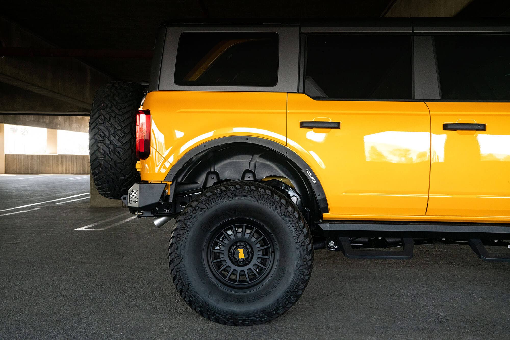 Fender Flare Delete Set DV8 Offroad Compatible with The 2021-2025 Ford Bronco 4 Door | Fender Flare Removal Kit | Set of 4 Front & Rear Fender Deletes | Steel Construction