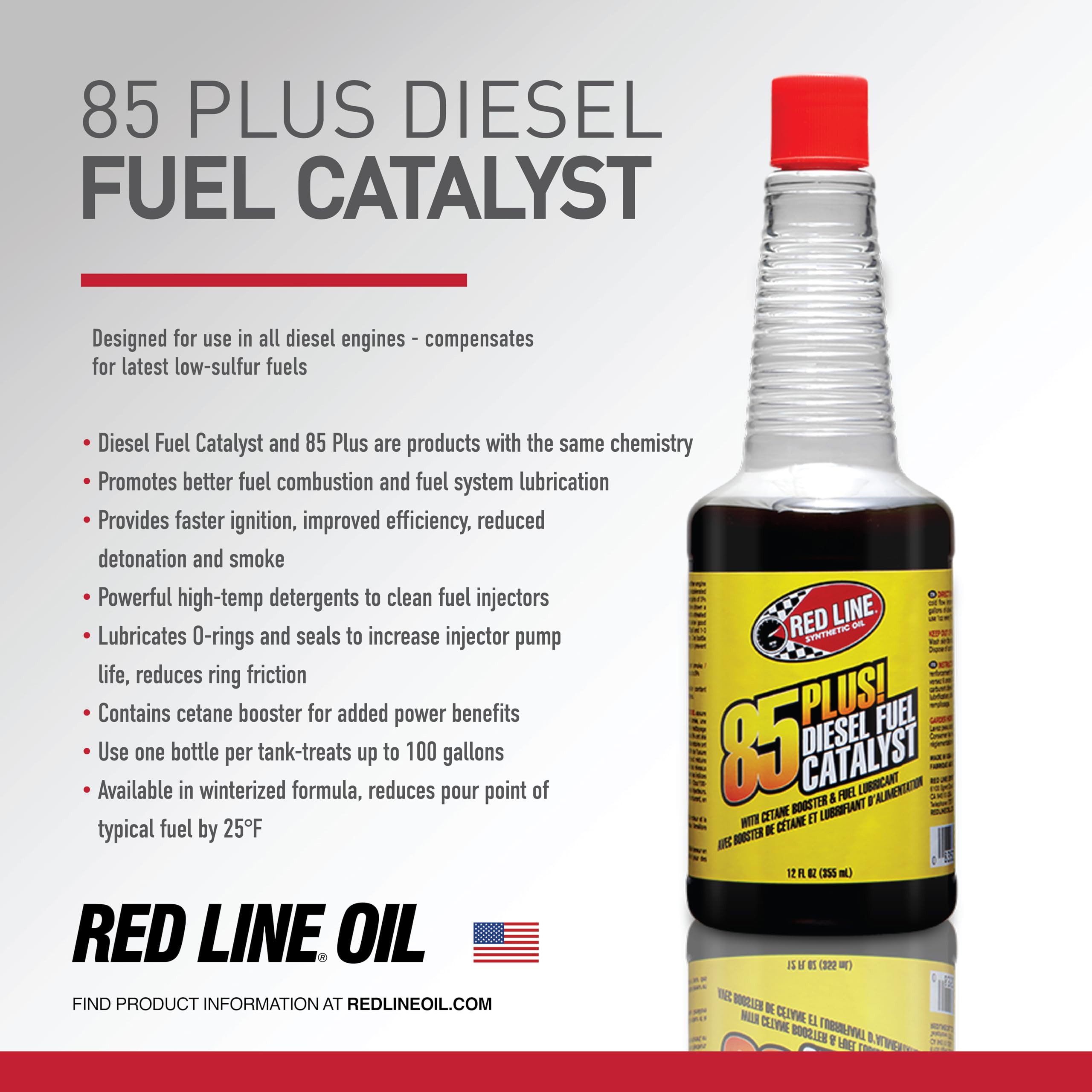 70802 Red Line 85 Plus Diesel Fuel Additives - 12 Ounce