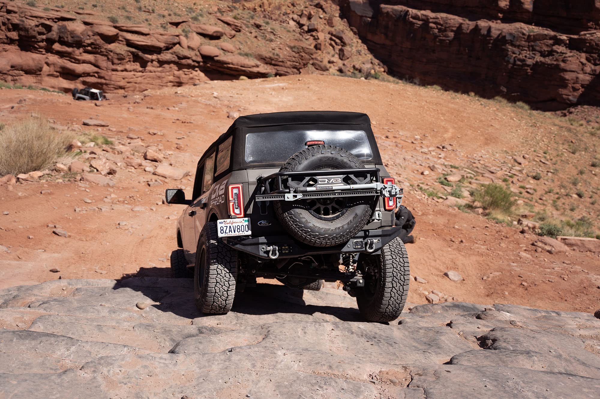 Spare Tire Guard & Accessory Mount DV8 Offroad for 2021+ Ford Bronco | Accepts Up to (Most) 37" Tires | Can Accept Locking Pins | Quick and Easy Install | Paintable Aluminum Panels