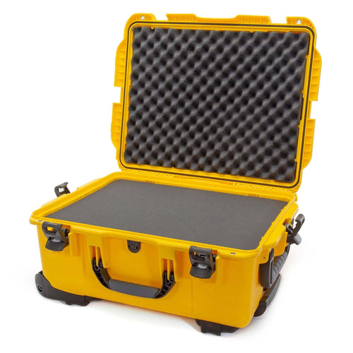 Waterproof Nanuk 955 Hard Case with Wheels and Foam Insert - Yellow, 955-1004